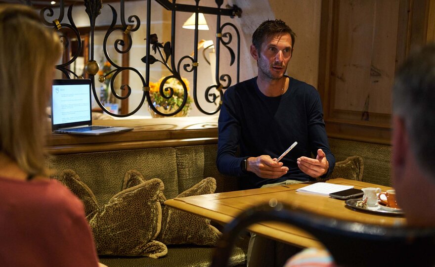 The workshop training structure with Fränk Schleck was in the Hotel Löwe in Serfaus in Tyrol | © christianwaldegger.com