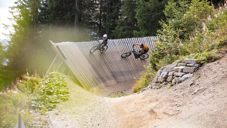 The Strada del Sole is a Bikeparktrail in the Bikepark Serfaus-Fiss-Ladis in Tyrol in Austria | © Serfaus-Fiss-Ladis Marketing GmbH | Andreas Kirschner