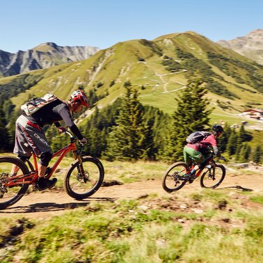 The Alpkopftrail is a singletrail in the bike area Serfaus Fiss Ladis in Tyrol Austria | © Serfaus-Fiss-Ladis Marketing GmbH | Christian Waldegger