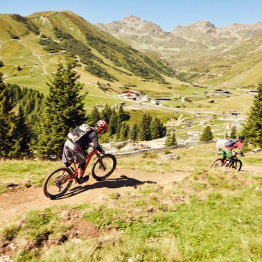 Der Alpkopftrail ist ein Singletrail in Serfaus-Fiss-Ladis in Tirol | © christianwaldegger.com