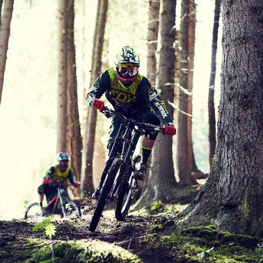 The Bikeparktrail Downhill in the Bikepark Serfaus-Fiss-Ladis in Tyrol | © Andreas Kirschner