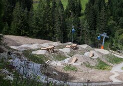 Slopestyle Parcours im Bikepark Serfaus-Fiss-Ladis in Tirol Österreich | © Serfaus-Fiss-Ladis