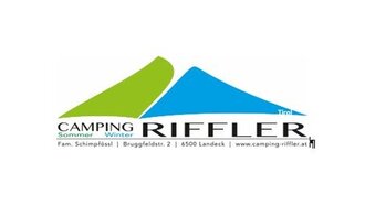 Logo of Camping Riffler, summer and winter, Landeck, Tyrol.