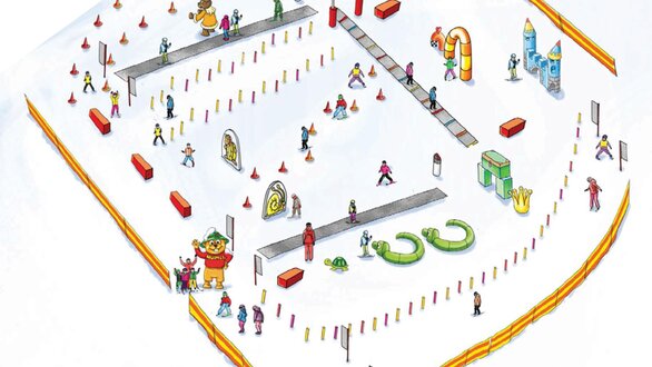 Snow playground
