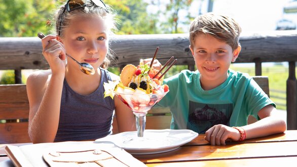 Homemade ice cream at the Leithe Wirt restaurant